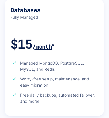 DigitalOcean Managed Database Pricing